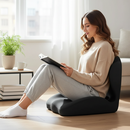 Ergonomic Memory Foam Lumbar Cushion – Pressure-Relief Back Support Pad for Office Chairs, Long Sitting, Posture Comfort and Everyday Seat Support