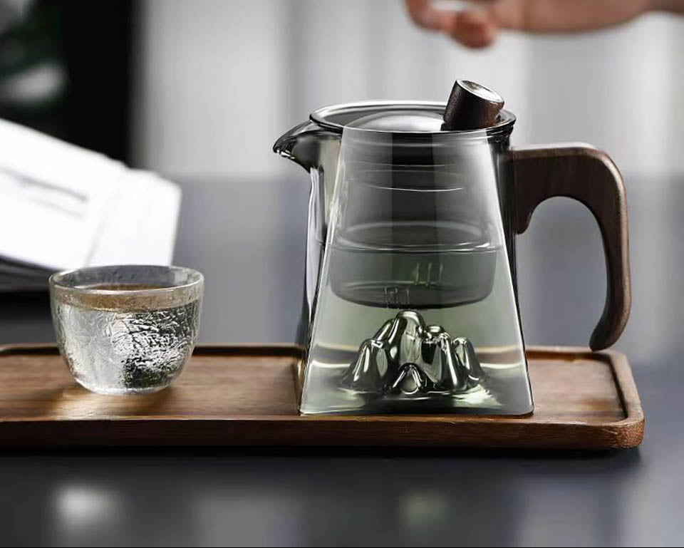 Glass Teapot with Infuser - Heat Resistant Tea Brewing Kettle for Herbal Tea, Flower Tea and Everyday Use