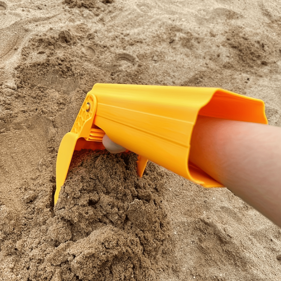 Pro Sand & Snow Shovel Set - 1pc/2pcs Heavy-Duty Orange Plastic Tool for Kids & Adults, Beach or Winter Adventures