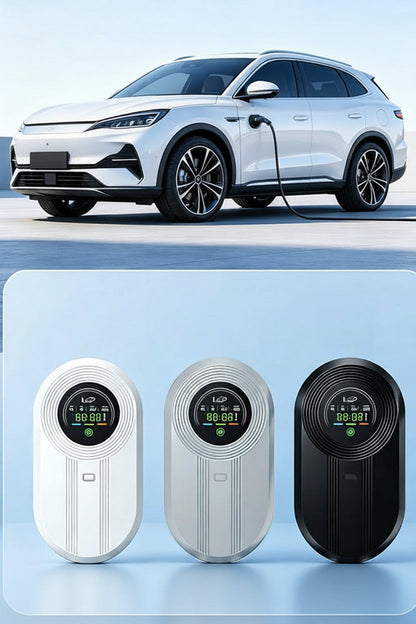 Smart EV Charger – 7KW Type 2 Wallbox Charging Station with LCD Screen, 32A Fast Charging for Electric Vehicles