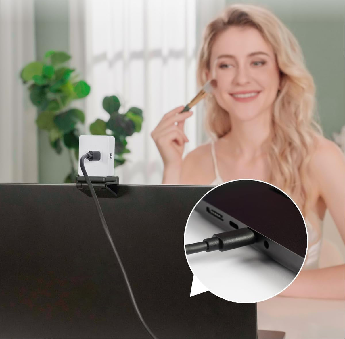 Meet 4K Webcam – AI Framing HDR Webcam with Autofocus, Dual Microphones and 60FPS Streaming Performance