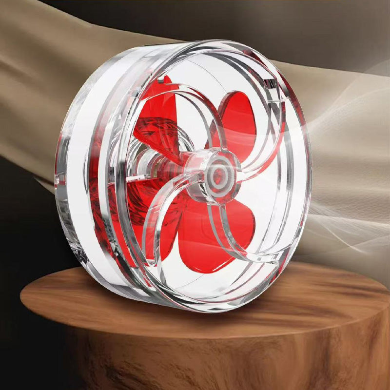 Auto-Rotating 4-Blade Aquarium Fan Kit – Fish Tank Outlet Accessory with Clover-Style Flow Rotation, Filter Screen Compatibility & Enhanced Water Circulation