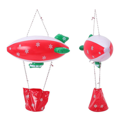 Inflatable Christmas Spaceship Decoration – Outdoor Blow-Up Yard Display for New Year and Winter Décor, Holiday Garden Inflatable Model
