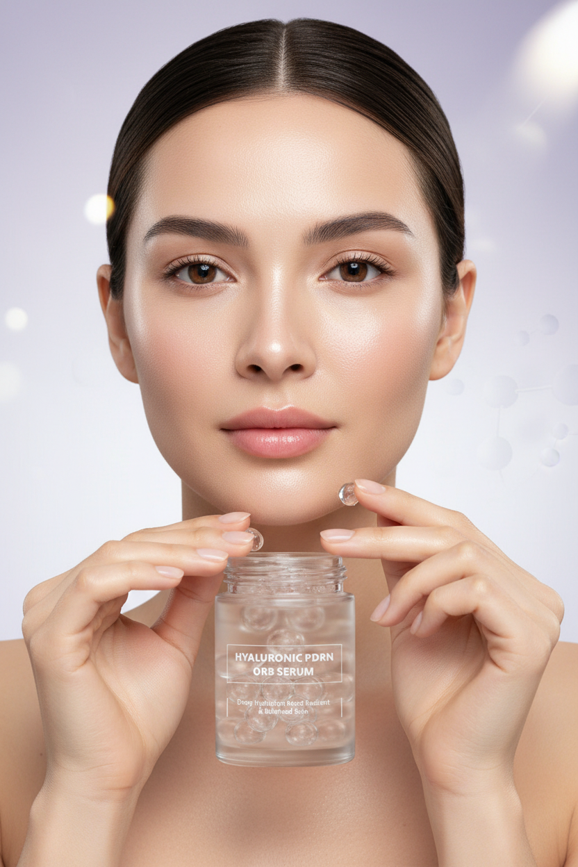 Hyaluronic Acid PDRN Face Serum – Deep Hydrating Brightening Repair Treatment with Glutathione, Niacinamide and Glycerin