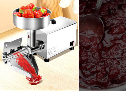 Electric Tomato Sauce Maker – 450W Food-Grade Stainless Steel Strainer with 110LB Capacity for Jam, Tomato Puree and Commercial Kitchen Prep