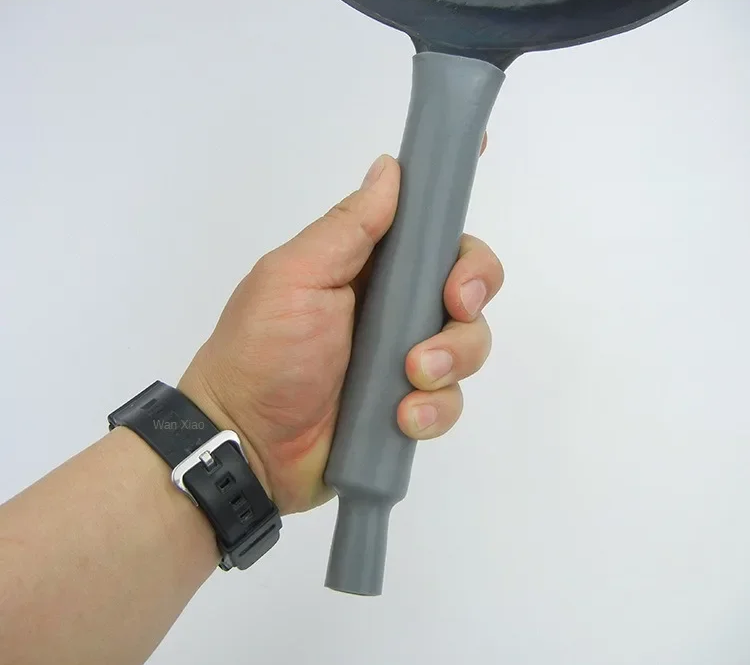 Heat-Resistant Rubber Pan Handle Sleeve – Anti-Scalding Pot Grip Protector for Frying Pans, Skillets & Kitchen Cookware Safety