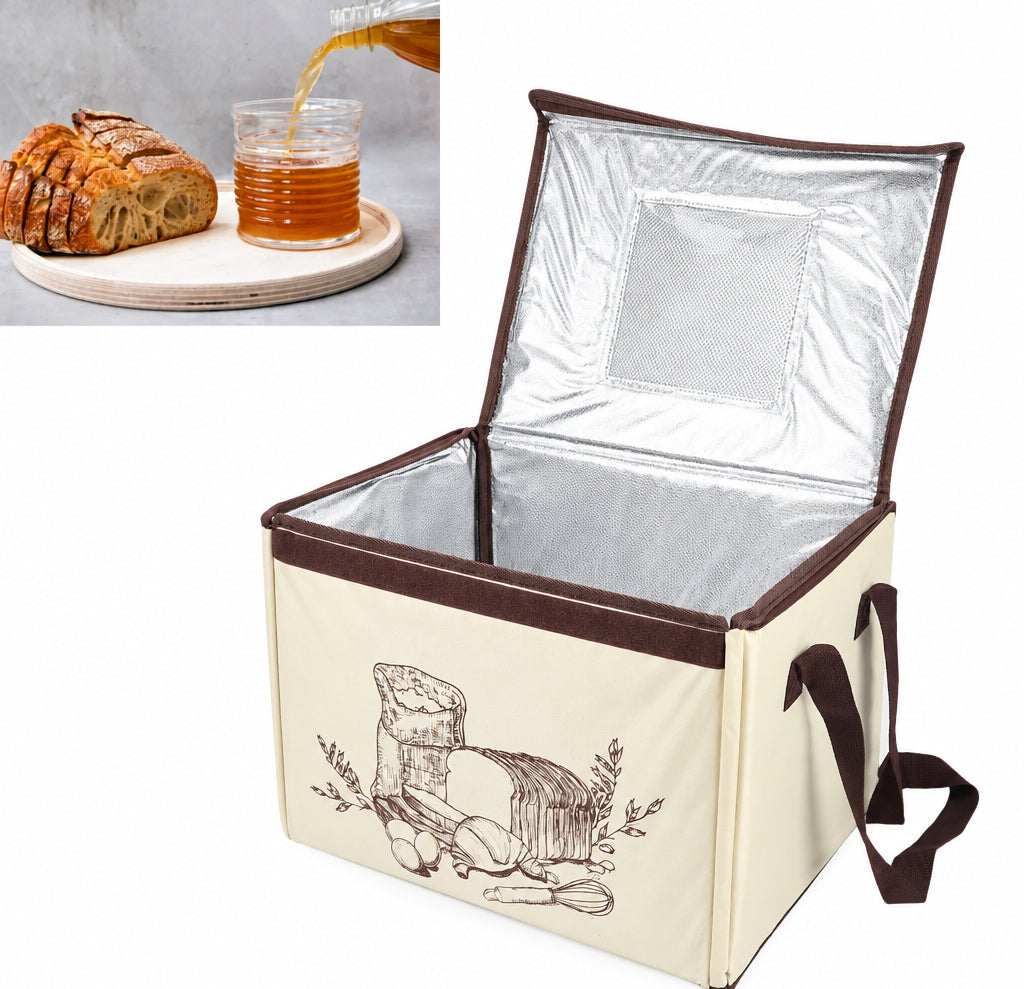 Collapsible Dough Proofing Box – Heated Bread Proofer with Adjustable Temperature and Timer for Consistent Fermentation and Homemade Baking