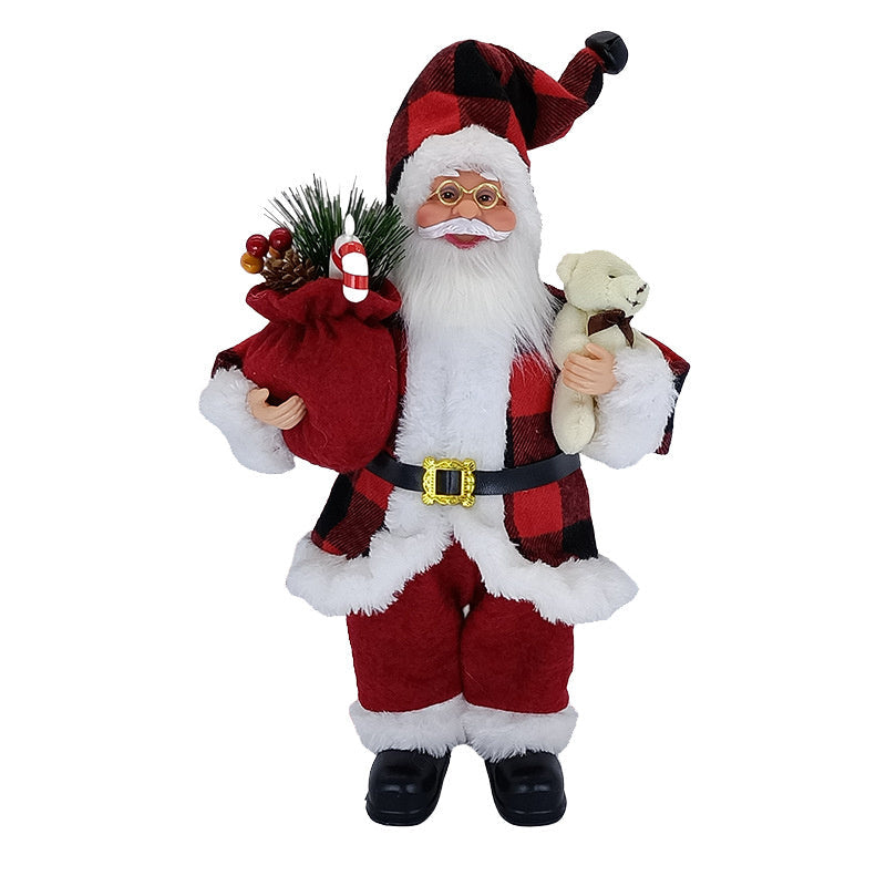 Standing Chef Santa Claus Figurine – 12-Inch Christmas Home Decoration, Festive Table Ornament & Holiday Party Display for Navidad 2025