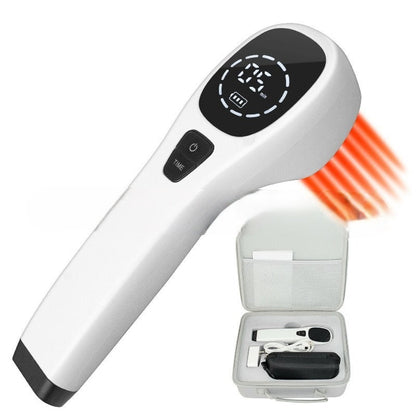 Handheld Red Light Laser Device – 808nm Cold Laser Physiotherapy Instrument for Pain Relief and Recovery