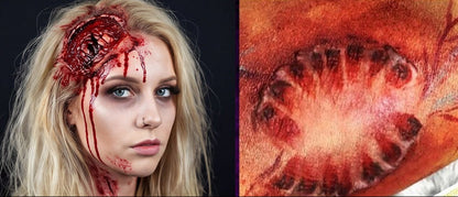 Fake Blood Makeup Kit – 5-Piece Realistic Washable Halloween SFX Set for Zombies, Monsters, Mouth Effects, Clothes and Horror Costumes