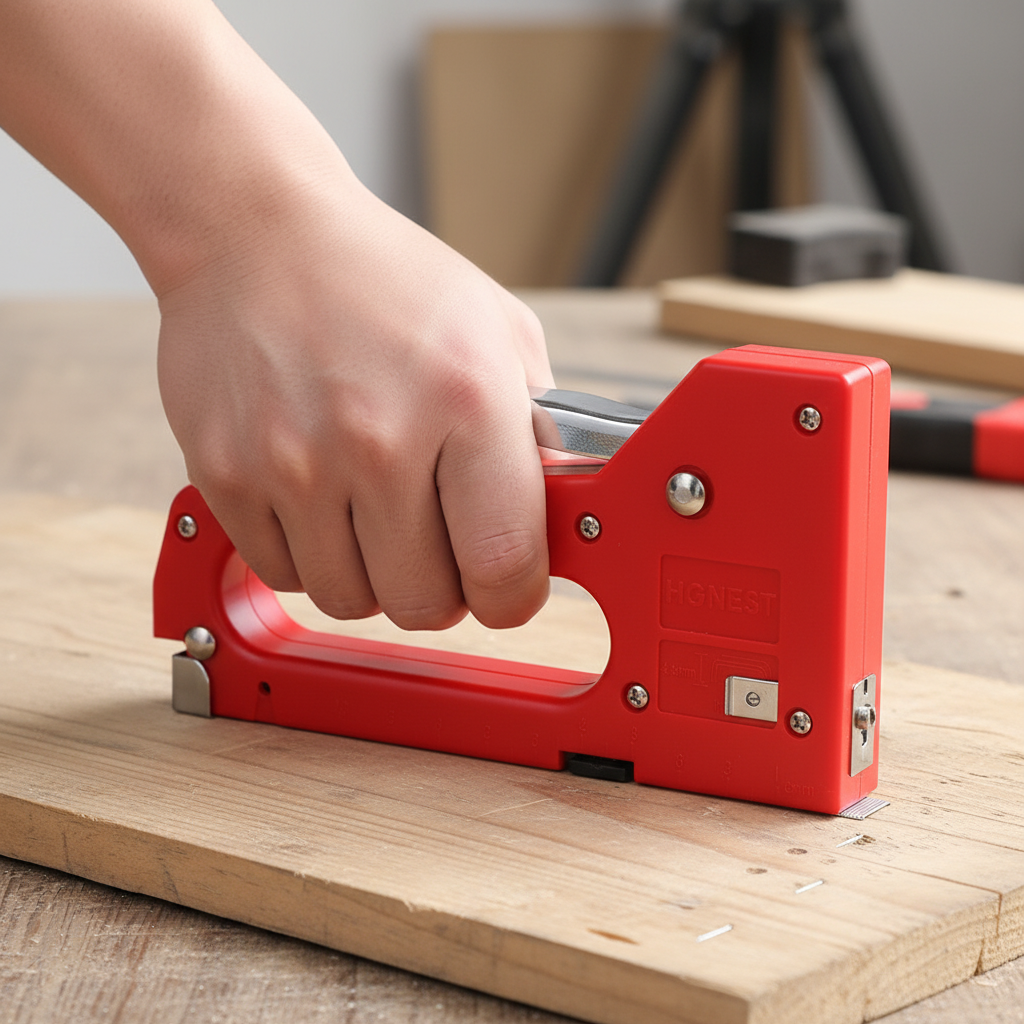 Heavy-Duty Staple Gun Kit – Fits 4-8mm Staples for DIY Furniture Upholstery, Woodworking, Crafting and Professional Repair Projects with Easy Operation