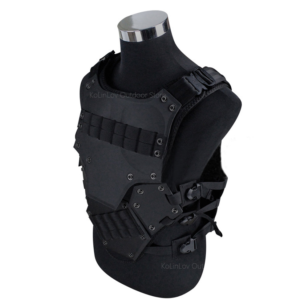 Tactical JPC Molle Plate Carrier Vest – Adjustable Body Armor Hunting Vest for Outdoor CS Games, Paintball, Airsoft Gear & Military Training Equipment