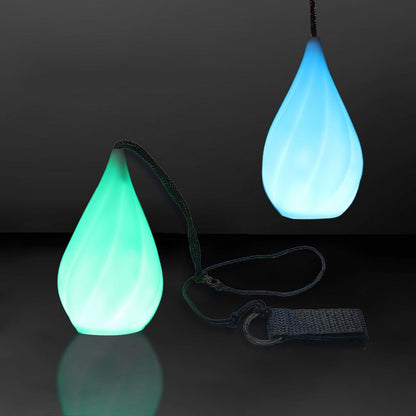 Water Droplets Luminous Ball  – Luminous Belly Dance Props for Yoga, Stage Performance, Flow Arts & Nighttime Exercise Training