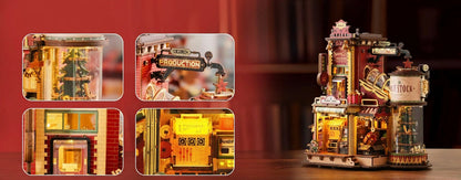 Christmas Dream Gift Factory Puzzle Music Box – 3D Wooden Puzzle Kit, Perfect Holiday Gift for Kids, Adults & Collectors
