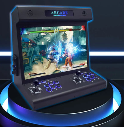 LCD Bartop Arcade Machine – 22-Inch 23000-in-1 Pandora Box Console with Dual Joysticks, 3D Games and Coin Slot for Retro Gaming