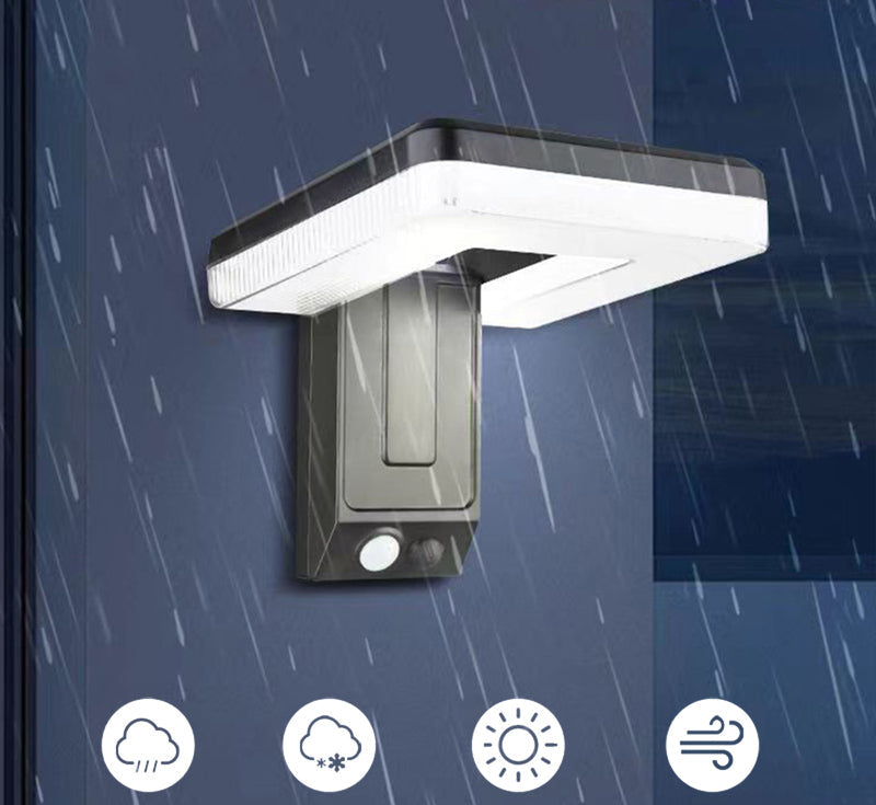 Foldable Solar Wall Light – 120° Adjustable Head with Remote, Infrared Sensor, Three Modes and IP65 Waterproof Outdoor Security Lighting