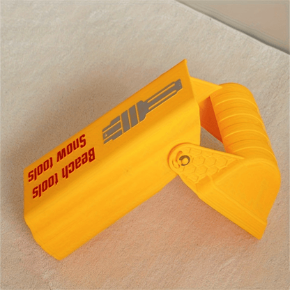 Pro Sand & Snow Shovel Set - 1pc/2pcs Heavy-Duty Orange Plastic Tool for Kids & Adults, Beach or Winter Adventures