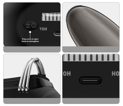 Professional Cordless Barber Vibration Massager – Heated USB-Rechargeable Tool for Deep Neck, Head, and Body Relaxation