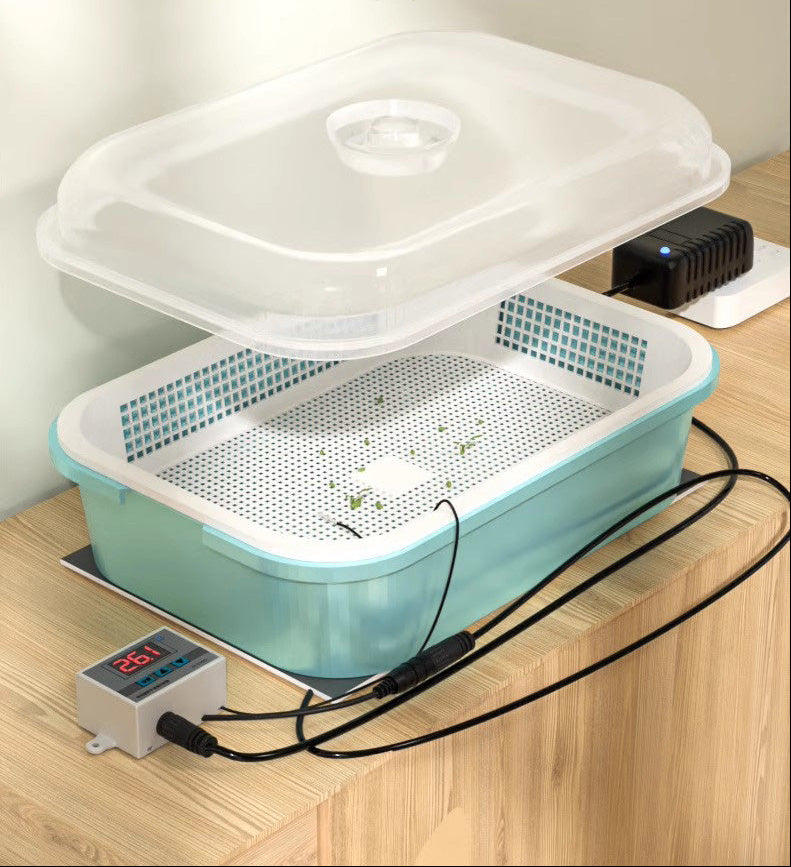 Thermostatic Seed Germination Box – Constant Temperature Nursery Pot Incubator for Wheatgrass, Vegetables, Sprouting Seeds, Indoor Gardening