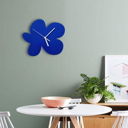 Floral Silent Wall Clock – Nordic Farmhouse Style Home Decor Clock for Kitchen, Bedroom and Dining Room