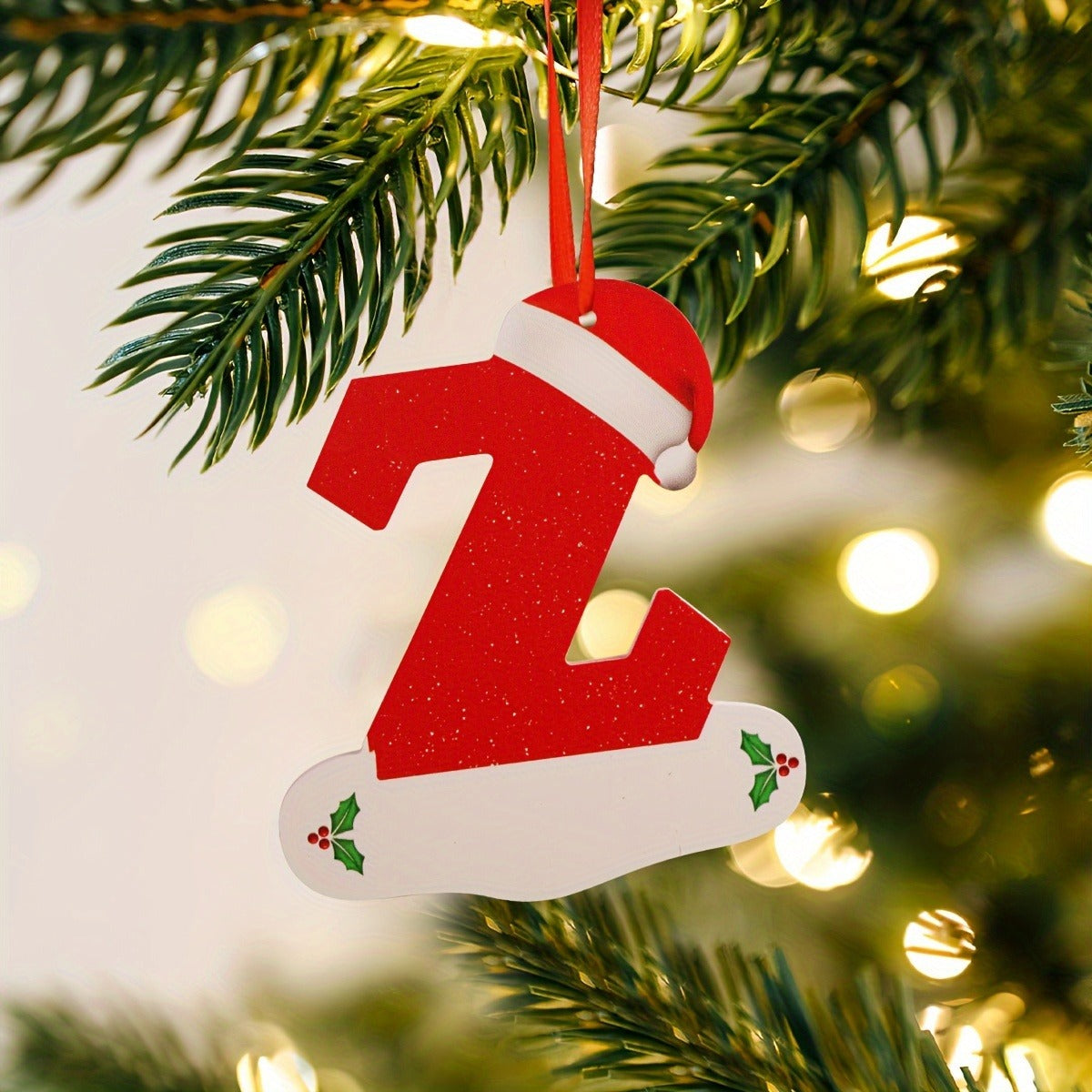 Alphabet Letter Christmas Ornaments – 26-Piece A–Z Hanging Tree Decorations for Home, Holiday Parties, Navidad & New Year 2026 Accessories