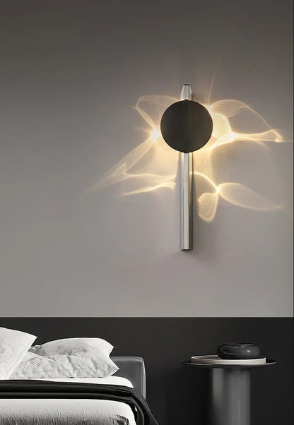 Nordic Corrugated LED Wall Sconce – Artistic Bedroom and Hallway Ambient Wall Lighting for Modern Home Decoration