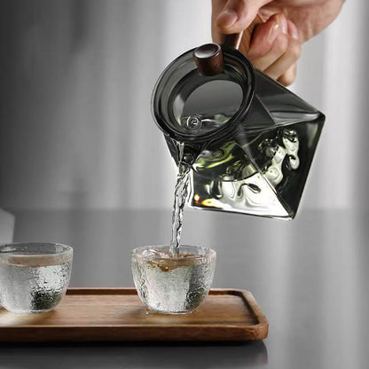 Glass Teapot with Infuser - Heat Resistant Tea Brewing Kettle for Herbal Tea, Flower Tea and Everyday Use