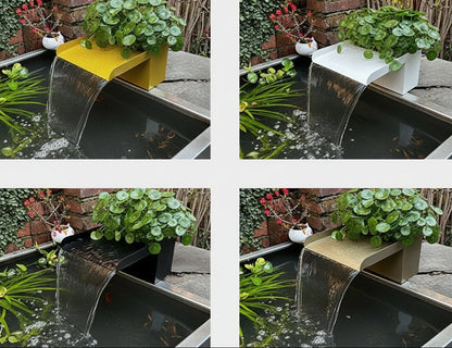 Artificial Rockery Water Fountain – Circulating Pool Feature with Pump, Waterfall Outlet and Filtration System for Gardens, Patios and Decorative Landscapes