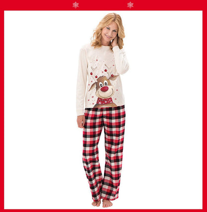Family Matching Christmas Holiday Pajamas – Mother, Father, Kids, and Baby Lounge Set, Cozy Holiday Sleepwear for Festive Family Outfits