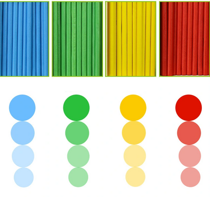 Kindergarten Counting Sticks – Educational Math Learning Toy for Children with Number Practice, Sorting, Early Arithmetic and Hands-On Classroom Activities