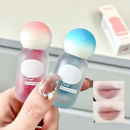 Peach Jelly Lip Oil – Hydrating Transparent Gloss with Glass-Like Shine, Fruit-Inspired Finish and Plumping Look for Smooth Everyday Lip Makeup
