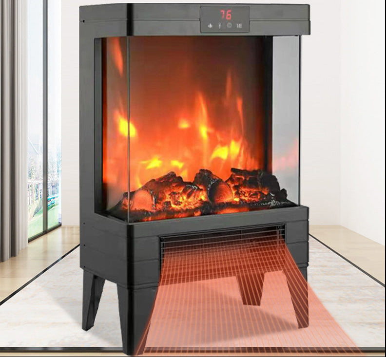 Flame Electric Fireplace Heater – 3D Smokeless Indoor Space Heater with Realistic Flame Effect for Cozy Home Warmth