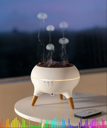 Jellyfish Air Humidifier – 250ml Essential Oil Diffuser with Remote Control, Color Changing Night Lights and Relaxing Mist