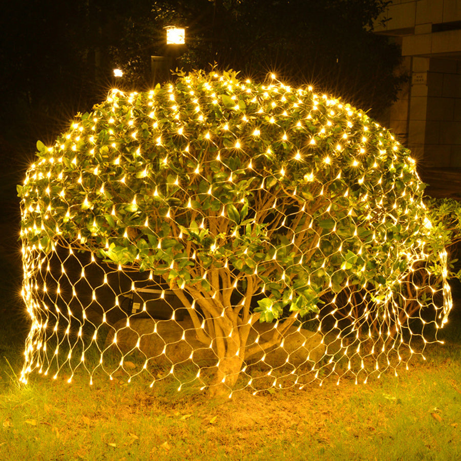 Outdoor LED Christmas Net Lights – 2×2m / 3×2m / 6×4m Mesh Fairy Curtain Garland for Garden, Wedding Backdrops & Holiday Parties