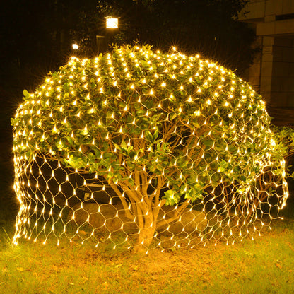 Outdoor LED Christmas Net Lights – 2×2m / 3×2m / 6×4m Mesh Fairy Curtain Garland for Garden, Wedding Backdrops & Holiday Parties