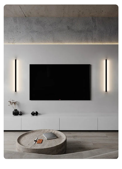 Modern Minimalist LED Wall Lamp – Luxury Long Strip Light for Bedrooms, Living Rooms, Bedside Areas, Hallways and Sofa Background Lighting
