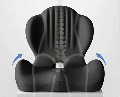 Ergonomic Memory Foam Lumbar Cushion – Pressure-Relief Back Support Pad for Office Chairs, Long Sitting, Posture Comfort and Everyday Seat Support
