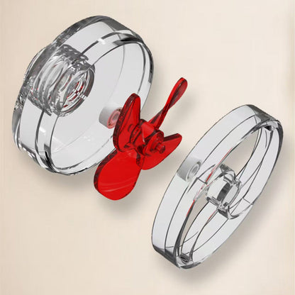 Auto-Rotating 4-Blade Aquarium Fan Kit – Fish Tank Outlet Accessory with Clover-Style Flow Rotation, Filter Screen Compatibility & Enhanced Water Circulation