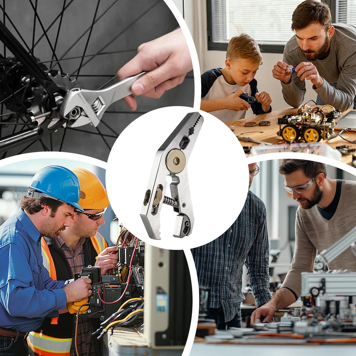 Stainless Steel Pocket Tool – 5-in-1 Compact EDC Wrench, Pliers and Screwdriver Multi Tool for Camping, Outdoor Survival, DIY and Home Repairs