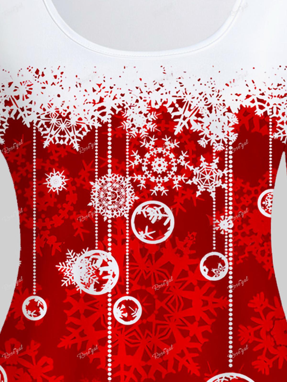 Women’s Christmas Cosplay Bodysuit – 3D Printed Women’s Tee and Leggings Two-Piece Outfit, Comfortable Graphic Holiday Sleepwear