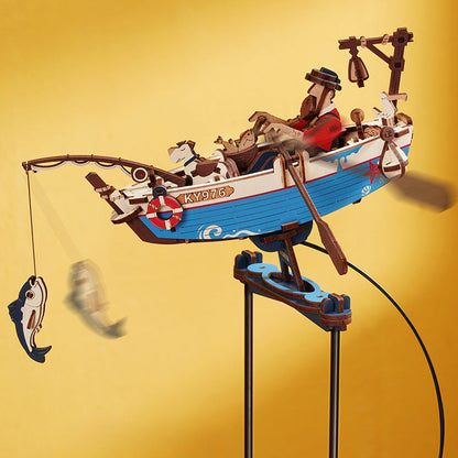 Robotime Ocean Fisher Puzzle – 3D Pendulum Toy Building Kit for Family, Colleagues, Home Décor & Creative Gift Ideas