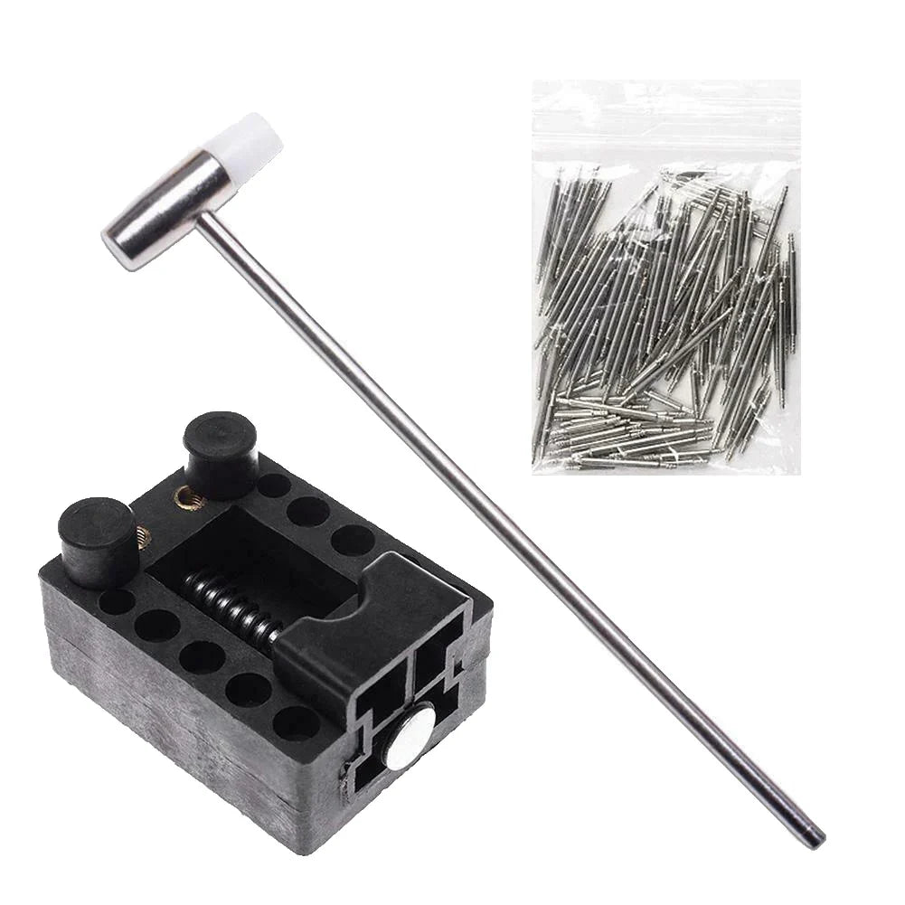 Watch Repair Tool Kit – 147 Piece Professional Watch Opener, Strap Remover and Clock Maintenance Set for Battery Replacement Repairs
