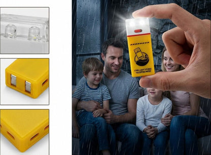 Emergency Saline Water LED Lamp – Compact Water-Activated Light with Water-Resistant Design, Maintenance-Free Operation and No Charging Required