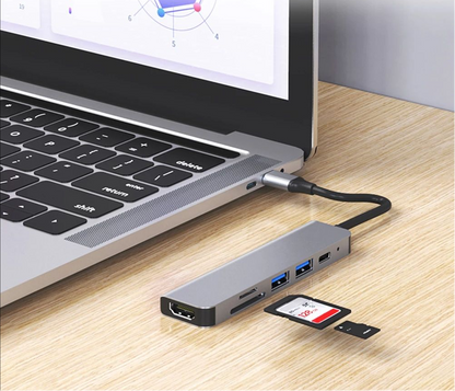 USB-C Hub Docking Station – 4-in-1 High-Definition Type-C Adapter for iPad, Phones, Computers and Game Consoles with Versatile Connectivity