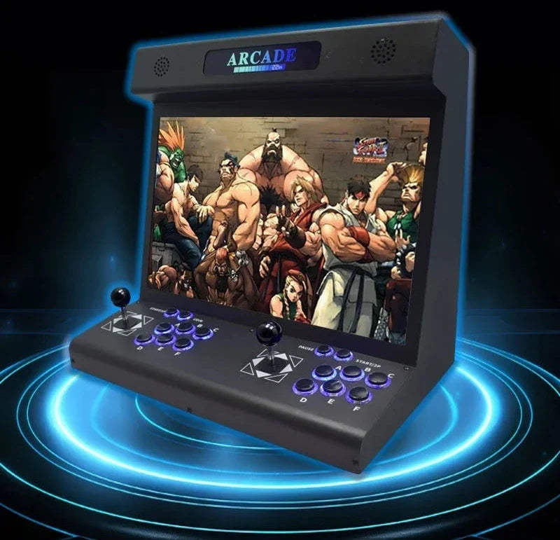 LCD Bartop Arcade Machine – 22-Inch 23000-in-1 Pandora Box Console with Dual Joysticks, 3D Games and Coin Slot for Retro Gaming