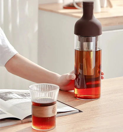 Cold Brew Coffee Maker – 1000ML High-Borosilicate Glass Pot for Smooth Cold Coffee, Fruit Tea and Refreshing Home Brewing