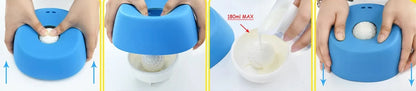 Slow Feeder Dog Bowl – Non-Slip 3/4 Cup Lick Bowl for Bone Broth, Yogurt, Frozen Treats and Healthier Mealtime Pacing
