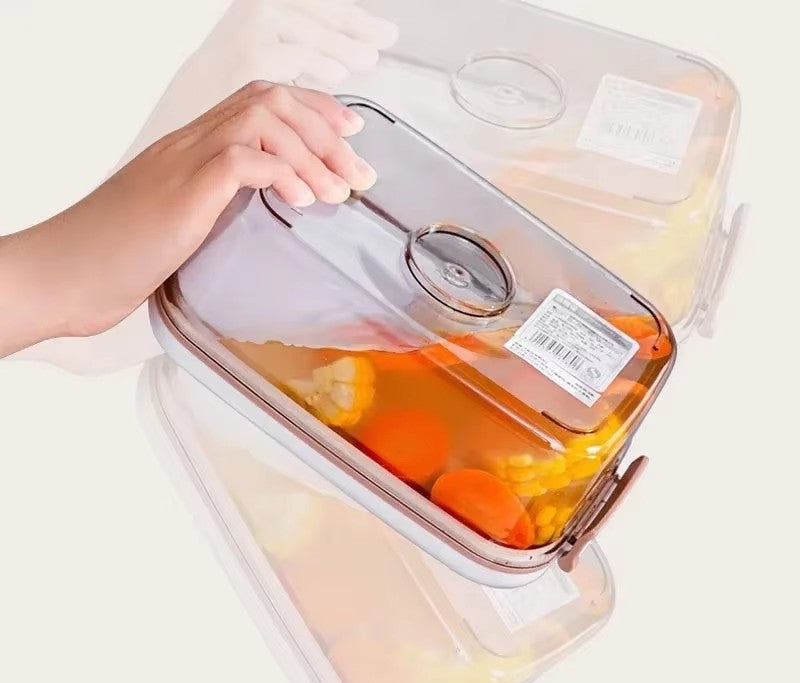 Vacuum Food Storage Container – Sealed Grain Tank and Drainable Refrigerator Fresh-Keeping Box for Organized, Space-Saving Kitchen Food Storage