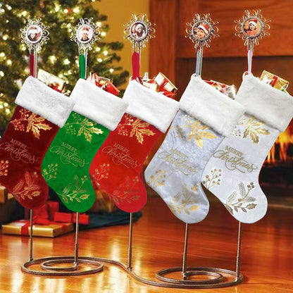 Knitted Christmas Stockings – Large Candy Gift Socks for Fireplace, Tree & Home Holiday Décor, Classic Navidad Ornaments