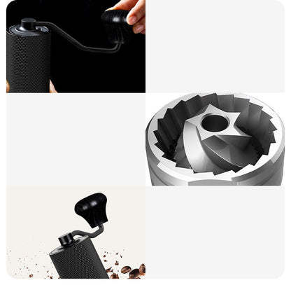 Manual Burr Coffee Grinder - Portable Adjustable Hand Coffee Mill with Precision Grinding for Fresh Espresso and Brewing